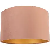 QAZQA Samt Lampenschirm Rosa 35/35/20 mit goldener Innenseite