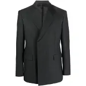 Prada - Double-Breasted Wool Jacket - Größe 50 - grau