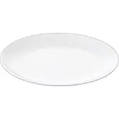 Wilmax Speiseteller 23 cm aus Porzellan, Weiß, 6er Set