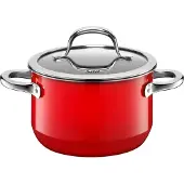 WMF Fleischtopf "Passion red, Kochtopf Induktion schneid- und kratzfest" Silargan