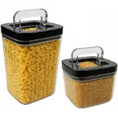 Smukee Vorratsdosen Ryflowane 950/350ml Transparentes Set