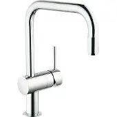 GROHE Minta Einhand-Spültischarmatur, Ausladung 223mm, U-Auslauf, schwenkbar, herausziehbar, 32067000
