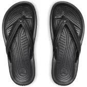 Crocs Herren Crocbrand Flip Flop in Schwarz Grau