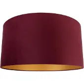 QAZQA Samt Lampenschirm Rot 50/50/25 mit goldener Innenseite
