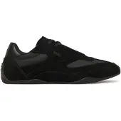 BOSS für Herren. 50557884 Jaylen Leder Sneakers schwarz (43), Wohnung, Schnürsenkel, Lässig