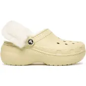 Crocs Clogs CLASSIC PLATFORM FUZZ LINED CG damen