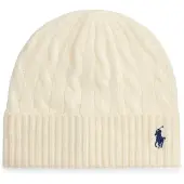 Ralph Lauren für Damen. 455981442003 Beige Mütze aus Wolle und Kaschmir (OSFA), Weiß, Lässig, Cachemir