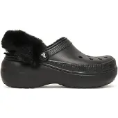 Crocs Schuhe Classic Platform Fuzz Lined 212854BLK