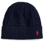 Ralph Lauren für Damen. 455981442008 Wollmütze mit Kaschmir marineblau (OSFA), Lässig, Cachemir