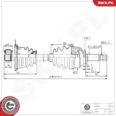 ESEN SKV Antriebswelle 40SKV244