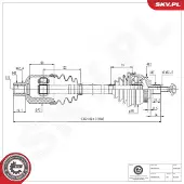 ESEN SKV Antriebswelle 40SKV206
