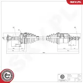ESEN SKV Antriebswelle 40SKV292