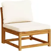 vidaXL Gartensofa mit Kissen Massivholz Akazie