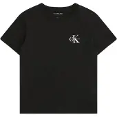Calvin Klein T-Shirt Chest Monologo IU0IU00719 Schwarz Regular Fit