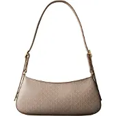 Calvin Klein Handtasche Emblem Aop Small Shoulder Bag LV04F3324G Beige