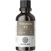 Nature Love Vitamin K2 MK7-200µg - 50ml Höchster all-trans-Gehalt 99,7+% K2Vital von Kappa 50 ml Tropfen