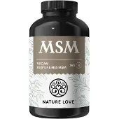 Nature Love MSM Kapseln - 365 99,9% Reinheit 1600mg Pulver/Tagesdosis 321 g