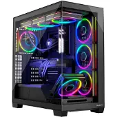 Modecom Volcano Stellar Argb Midi 8F Schwarzes Gehäuse