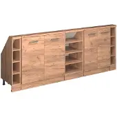 Vicco Dachschrägenschrank-Set Rion, 5er Set, Goldkraft Eiche/Goldkraft Eiche