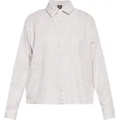 Dreimaster Bluse Damen Helllila Wollweiss