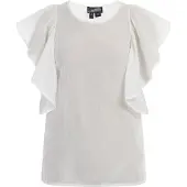 Dreimaster Blusenshirt Damen Wollweiss