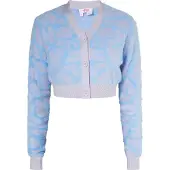 Mymo Strickjacke Damen BLAU LAVENDEL