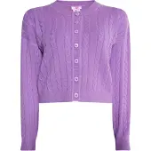 Mymo Strickjacke Damen violett