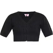 Mymo Strickjacke Damen schwarz