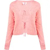 Mymo Strickjacke Damen Rosa