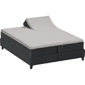 Bella Donna Split-Topper Spannbetttuch La Piccola Duo 1 180x200 cm | perlgrau - grau
