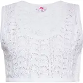 Mymo Crop-Top Damen weiss