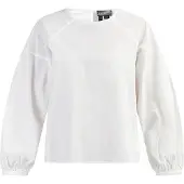 Dreimaster Bluse Damen Wollweiß