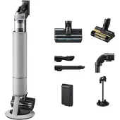 Samsung VS80F28DLP, 2-in-1-Stabstaubsauger, Beutellos, Grau, 0,5 l, Pebble gray, Trocken