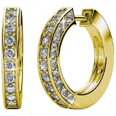 MYC Paris Perry Ohrringe - Gold und Kristall