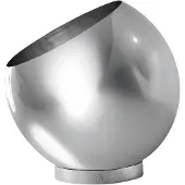 AYTM Blumentopf Globe, Ø 30 cm, silber, Edelstahl Globe, chrom / silber, Edelstahl, Design