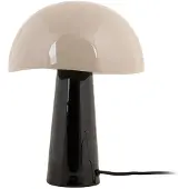 Leitmotiv - Tischleuchte Grato - Schwarz - Ø25cm Tischlampe - Nachttischlampe, Wohnzimmer, Schlafzimmer
