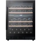 Cavin Einbau-Weinkühlschrank - Arctic Collection 60D Fullglass Black