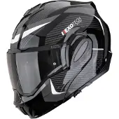 Scorpion Exo-Tech Evo Pro Acuti Klapphelm, schwarz/grau/weiß, L (58/59)