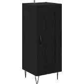 vidaXL Sideboard Schwarz Eichen-Optik 34,5 x 34 x 90 cm
