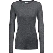 Mey Langarm-Shirt Serie Sparkling Rib Thunder Grey | Größe L