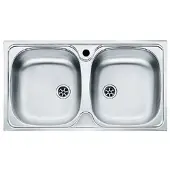Mepamsa Lineal 78.43 Inox Doppelspüle