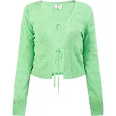 Mymo Strickjacke Damen hellgrün