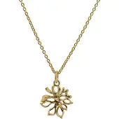 Orphelia Damen 925 Sterling Silber Kette mit Anhänger - Gold ZH-6027/2
