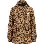 Schmuddelwedda Regenjacke Mädchen schwarz beige leo