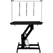 MonsterShop Hydraulische Pet Dog Grooming Tabelle höhenverstellbar H Bar Schwarz