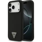 GUESS - Silicone Triangle Logo MagSafe (GUHMP17LSCTRLMK) - iPhone 17 Pro - Black