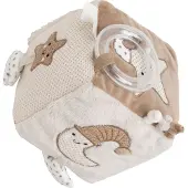 Babys Only Heaven Aktivitätswürfel, Clay/Warm Linen, Babyspielzeug