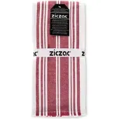 Ziczac Küchenhandtuch Culinary Duo Stripe Red (3er-Set) - 50 x 76 cm