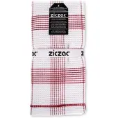 Ziczac Küchenhandtuch Culinary Duo Waffle Red / White (3er-Set) – 50 x 76 cm