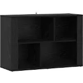 vidaXL Sideboard Schwarz Eichen-Optik 80 x 30 x 53 cm Holzwerkstoff